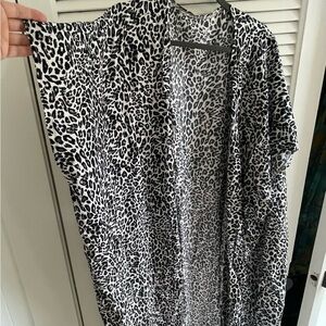Leopard Print Kimono. One size